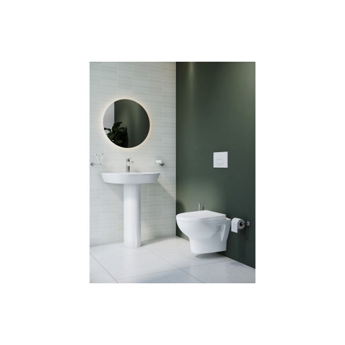 VitrA Zentrum 645x480mm 1TH Basin w/Overflow - White | Basin