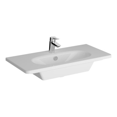 VitrA Zentrum 805x390mm 1TH Vanity Basin w/Overflow - White