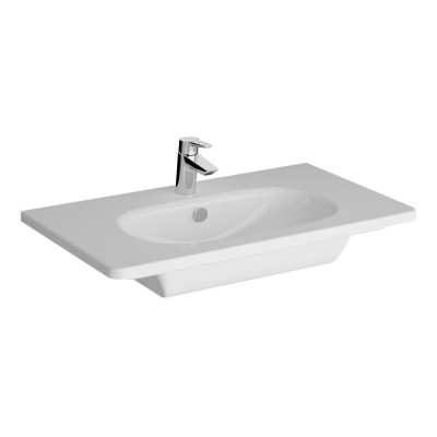 VitrA Zentrum 805x470mm 1TH Vanity Basin w/Overflow - White