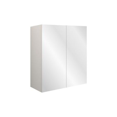 Envio 600mm Mirrored Wall Unit - White Gloss (Grey Cab) | Mi