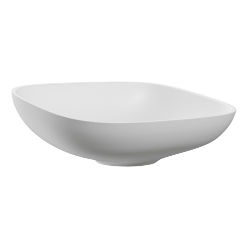 Isaac 500x380mm 0TH Resin Washbowl - White | Basins | Bathro