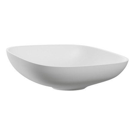Isaac 500x380mm 0TH Resin Washbowl - White | Basins | Bathro
