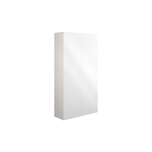 Envio 600mm Slim 2 Door Storage Unit - White Gloss (Grey Cab