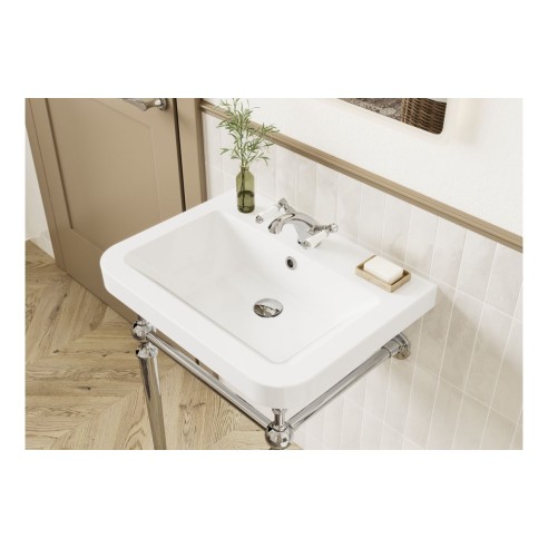 Diego 810mm 1TH Console Basin - Chrome | Basins | BathroomKi