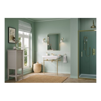 Diego 810mm 1TH Console Basin - Brushed Brass | Basins | Bat 2