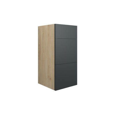 Envio 300mm Standard 3 Drawer Unit - Matt Graphite Grey (Oak