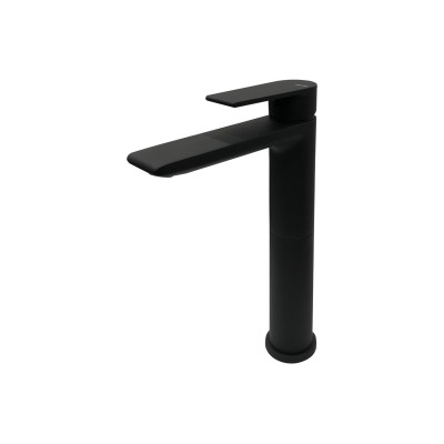 Vema Timea Tall Basin Mixer - Matt Black | Bathroom Taps | B
