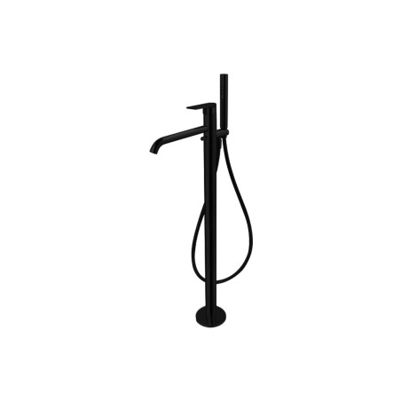 Vema Timea Floor Standing Bath/Shower Mixer - Matt Black | B