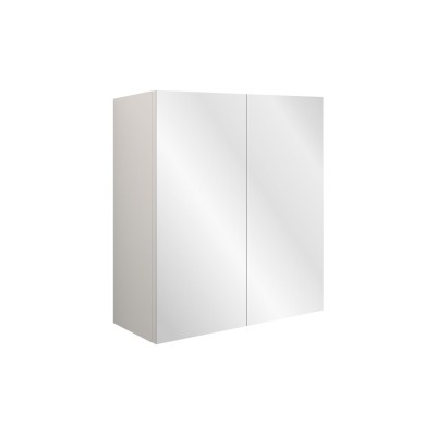 Envio 600mm Mirrored Wall Unit - Matt Dove Grey (Grey Cab) |