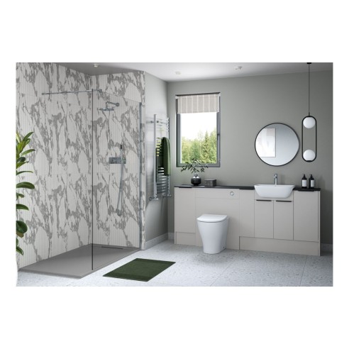 Envio 600mm Slim 2 Door Storage Unit - Matt Dove Grey (Grey