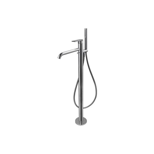 Vema Timea Floor Standing Bath/Shower Mixer - Chrome | Bathr