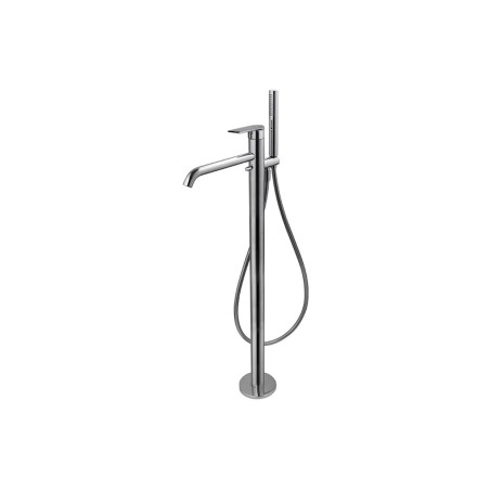 Vema Timea Floor Standing Bath/Shower Mixer - Chrome | Bathr