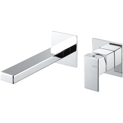 Vema Lys Wall Mounted Basin Mixer - Chrome | Bathroom Taps |