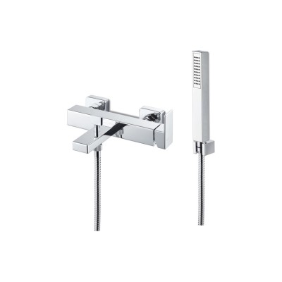 Vema Lys Wall Mounted Bath/Shower Mixer - Chrome | Bathroom
