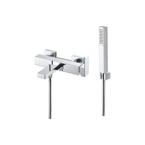 Vema Lys Wall Mounted Bath/Shower Mixer - Chrome | Bathroom