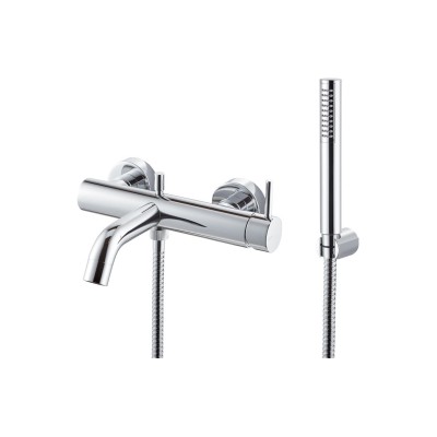 Vema Maira Wall Mounted Bath/Shower Mixer - Chrome | Bathroo