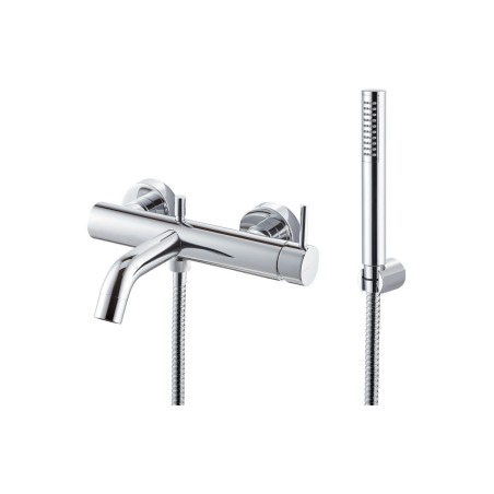 Vema Maira Wall Mounted Bath/Shower Mixer - Chrome | Bathroo