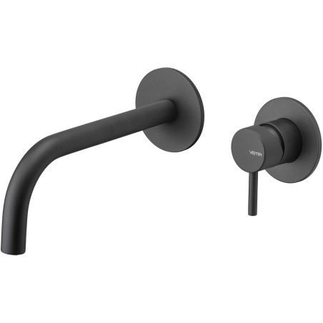 Vema Maira Wall Mounted Basin Mixer - Matt Black | Bathroom