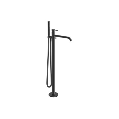 Vema Maira Floor Standing Bath Filler - Matt Black | Bathroo