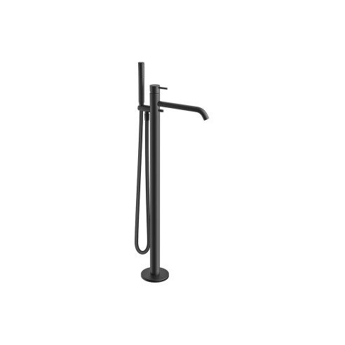 Vema Maira Floor Standing Bath Filler - Matt Black | Bathroo