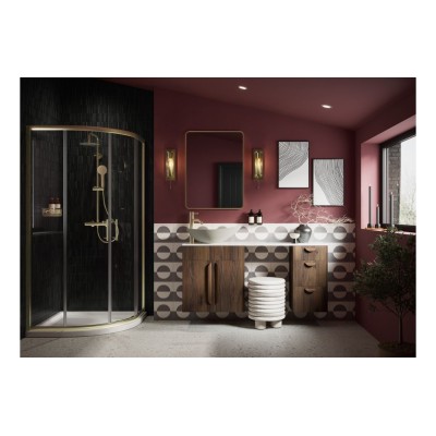 Envio 200mm Slim Base Unit - Warm Walnut (Grey Cab) | Storag 2