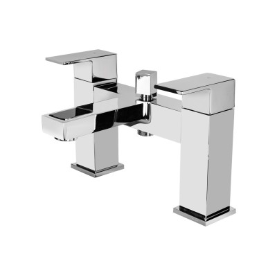 Vema Lys Deck Mounted Bath/Shower Mixer - Chrome | Bathroom