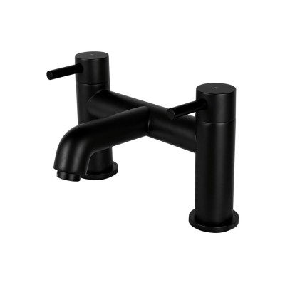 Vema Maira Deck Mounted Bath Filler - Matt Black | Bathroom