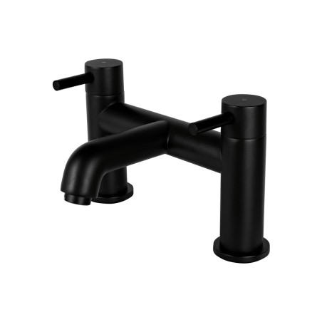 Vema Maira Deck Mounted Bath Filler - Matt Black | Bathroom