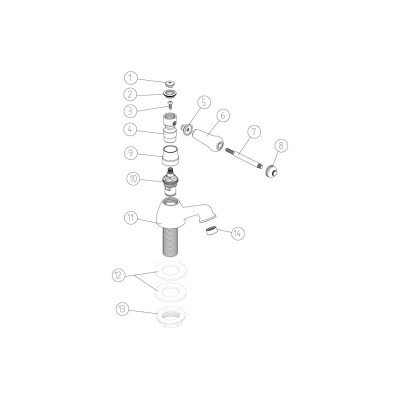 Jade Basin Pillar Taps - Chrome | Bathroom Taps | BathroomKi 2