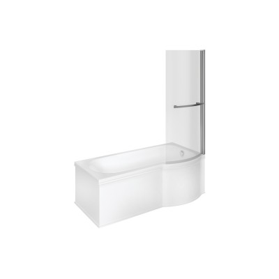 Catania P Shape 1700x850x560mm 0TH Shower Bath Pack (RH) | B