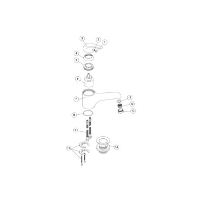 Howlite Basin Mixer - Chrome | Bathroom Taps | BathroomKing 2