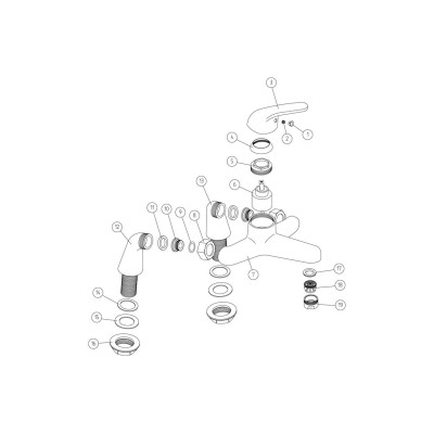 Howlite Bath Filler - Chrome | Bathroom Taps | BathroomKing 2