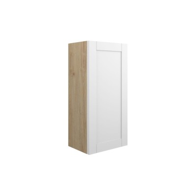 Anibel 300mm Slim Base Unit - Matt White (Oak Cab) | Storage