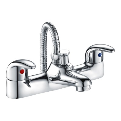Howlite Low Pressure Bath/Shower Mixer - Chrome | Bathroom T
