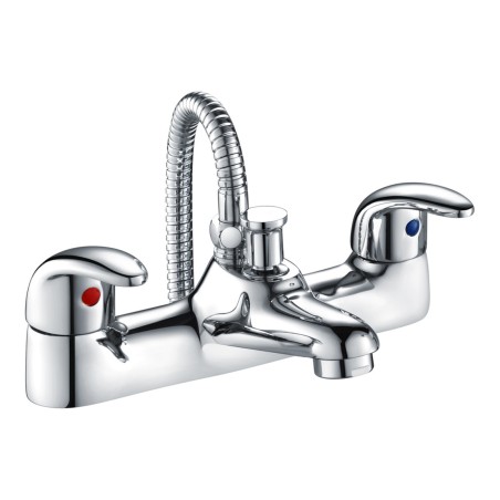 Howlite Low Pressure Bath/Shower Mixer - Chrome | Bathroom T