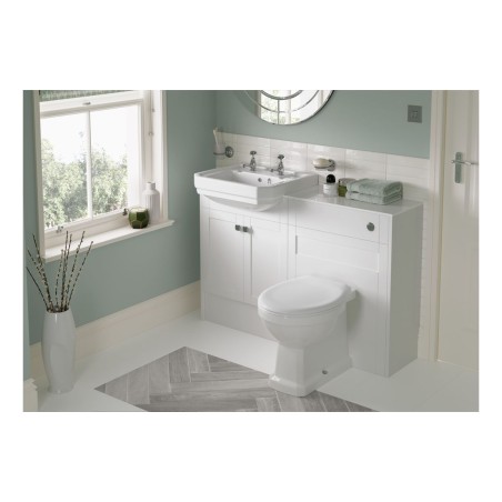 Anibel 300mm Standard Base Unit - Matt White (Grey Cab) | St