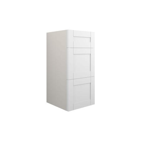 Anibel 300mm Standard 3 Drawer Unit - Matt White (Grey Cab)