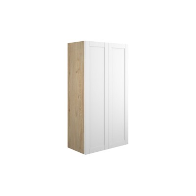 Anibel 600mm Standard 2 Door Storage Unit - Matt White (Oak