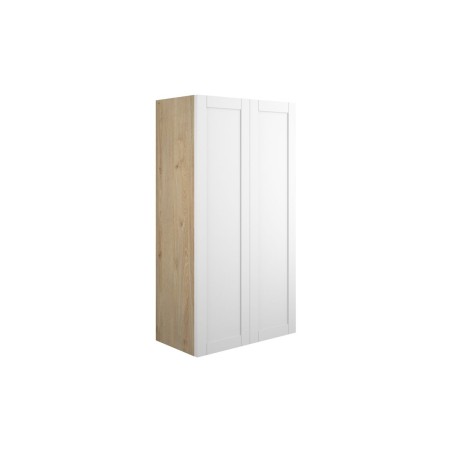 Anibel 600mm Standard 2 Door Storage Unit - Matt White (Oak