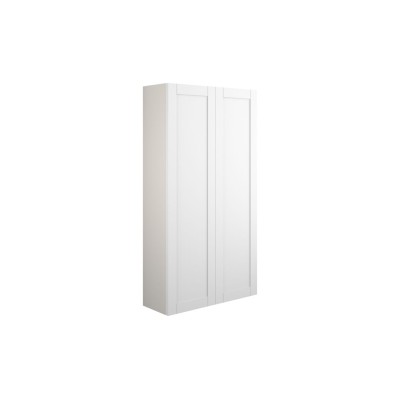 Anibel 600mm Slim 2 Door Storage Unit - Matt White (Grey Cab