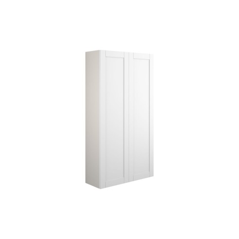 Anibel 600mm Slim 2 Door Storage Unit - Matt White (Grey Cab