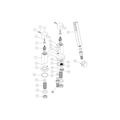 Quartz Bath/Shower Mixer - Chrome | Bathroom Taps | Bathroom 2