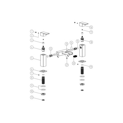 Jasper Bath Filler - Chrome | Bathroom Taps | BathroomKing 2