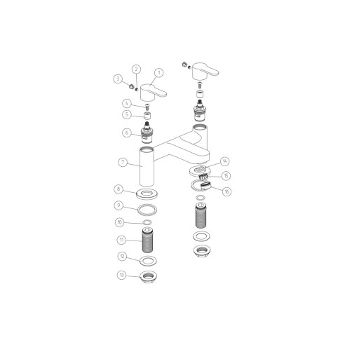 Cuprite Bath Filler - Chrome | Bathroom Taps | BathroomKing