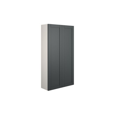 Anibel 600mm Slim 2 Door Storage Unit - Matt Graphite Grey (