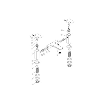 Azurite Bath Filler - Chrome | Bathroom Taps | BathroomKing 2