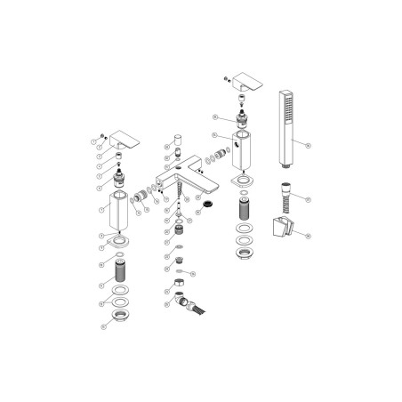 Azurite Bath/Shower Mixer - Chrome | Bathroom Taps | Bathroo