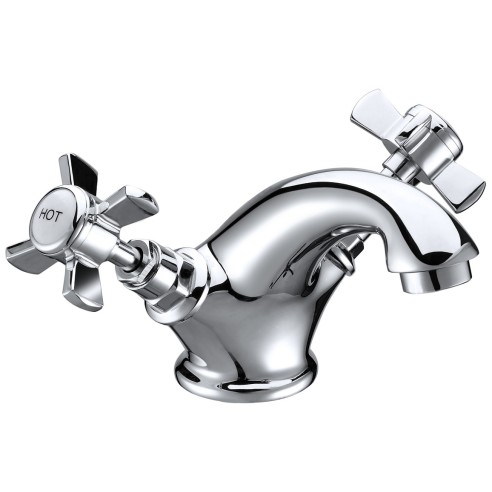 Amethyst Basin Mixer & Waste - Chrome | Bathroom Taps | Bath