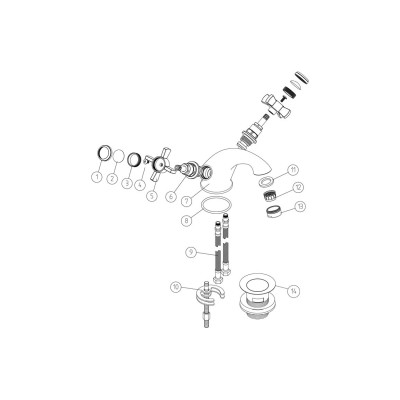 Amethyst Basin Mixer & Waste - Chrome | Bathroom Taps | Bath 2