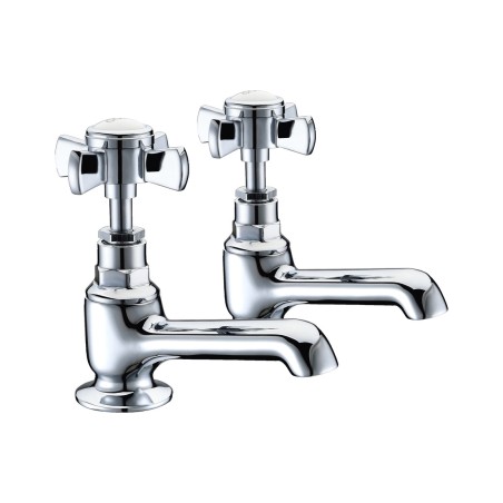 Amethyst Basin Taps - Chrome | Bathroom Taps | BathroomKing